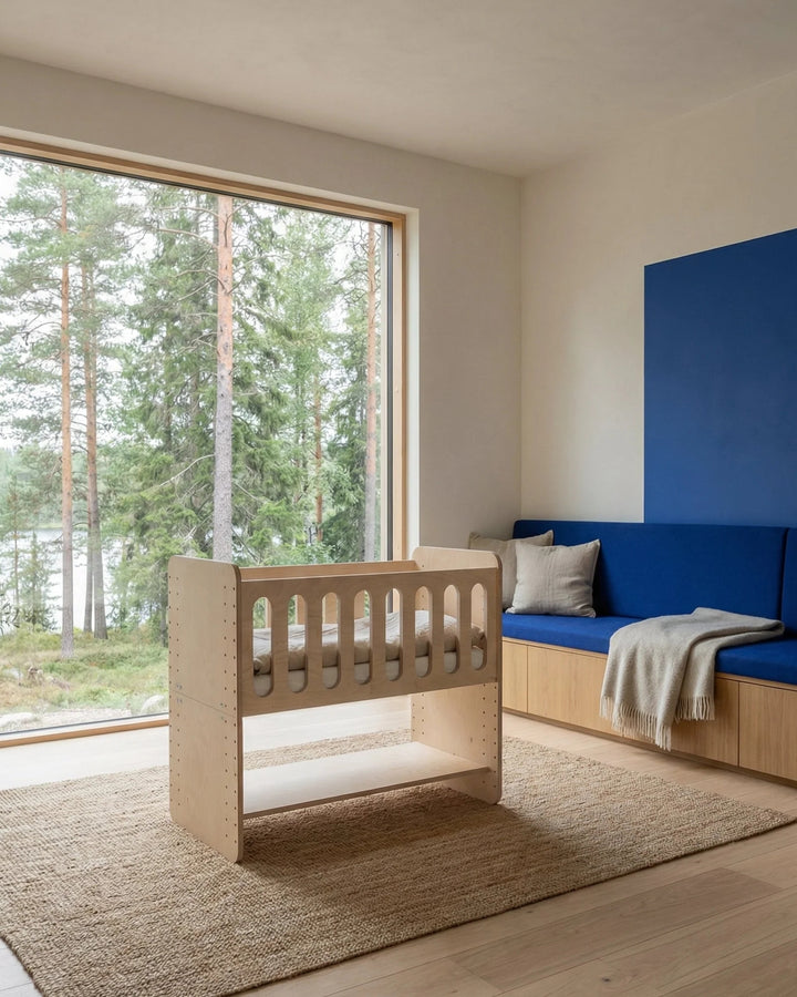 Studio Moore PLAAY° 4-in-1 kindermeubel van berkenmultiplex in Natural