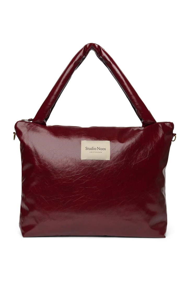 Studio Noos verzorgingstas Vegan Leather Burgundy voor kinderwagen