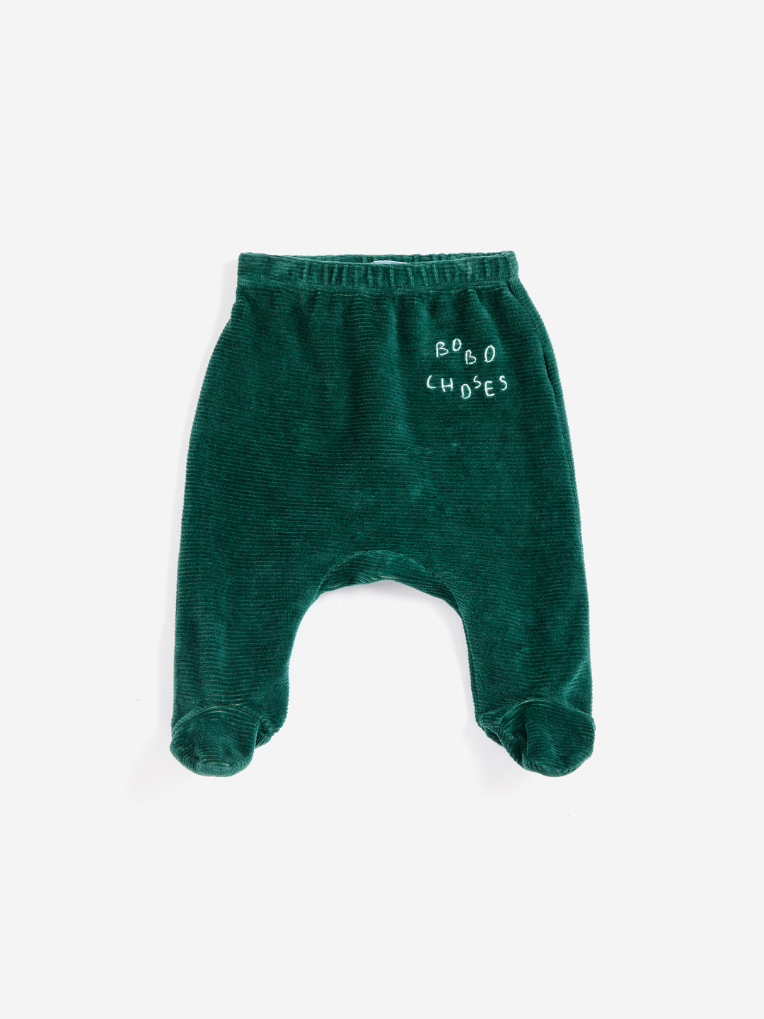 Bobo Choses - Velvet Footed Leggings Green
