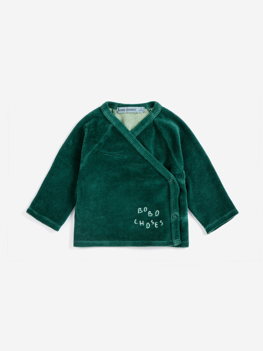 Bobo Choses - Crossed Velvet T-Shirt Green