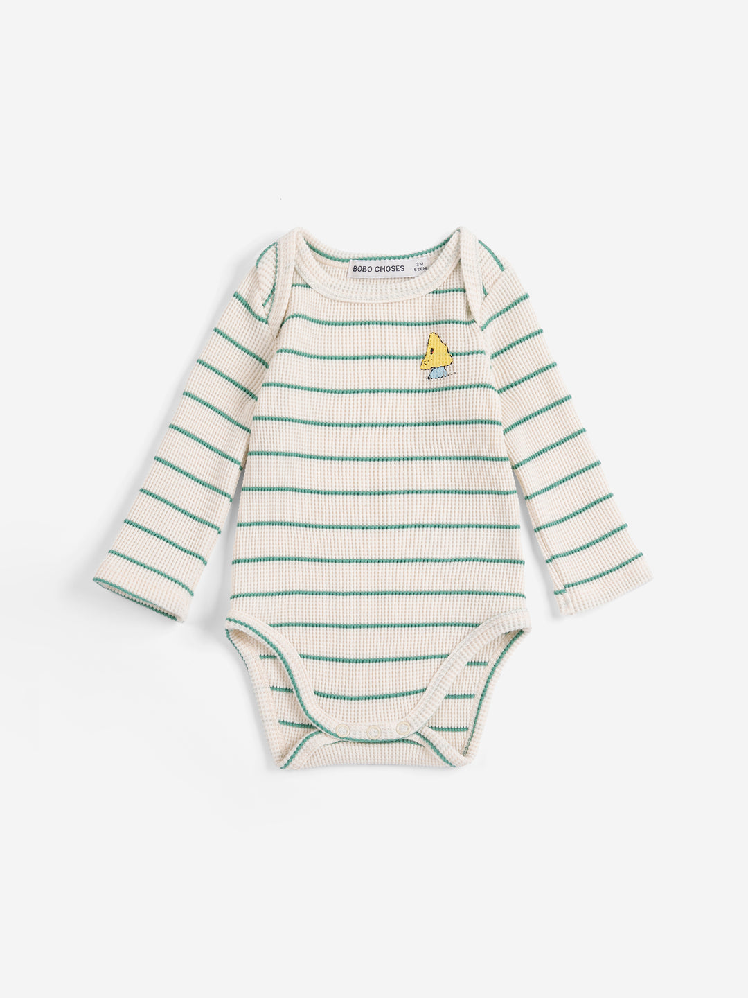 Bobo Choses - Mush Monster Stripes Body Offwhite