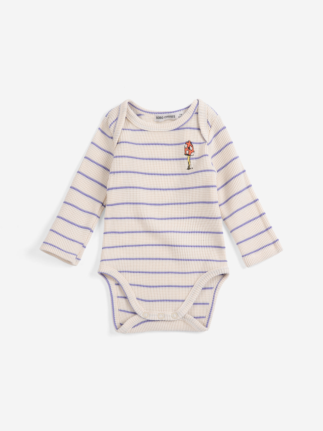 Bobo Choses - Mush Monster Stripes Body Offwhite