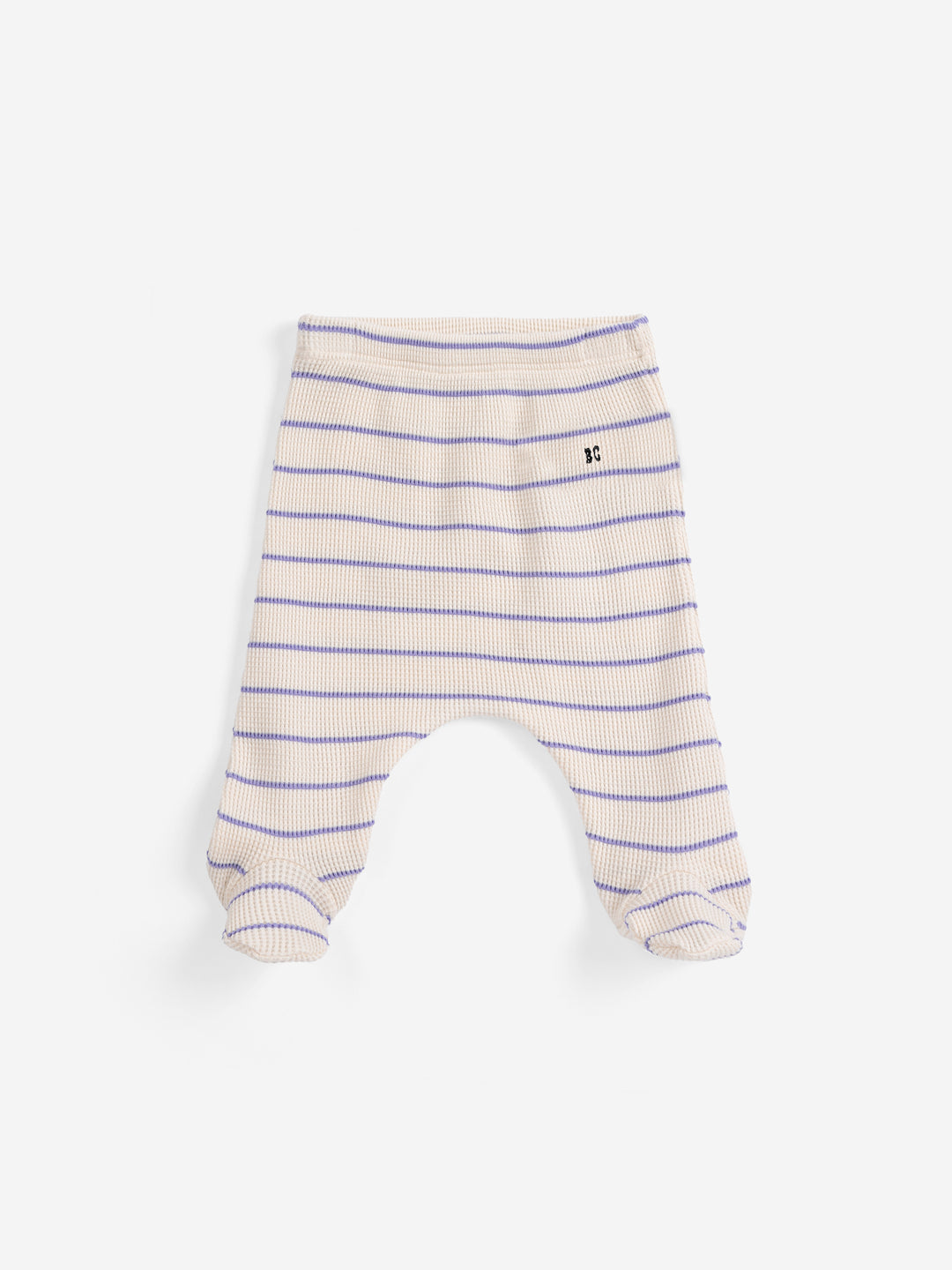 Bobo Choses - Stripes Footed Leggings Offwhite