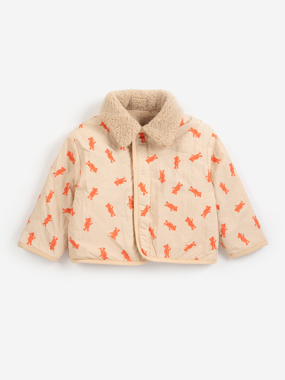 Bobo Choses - Softpaw Monster Sheepskin Reversible Jacket Light Pink