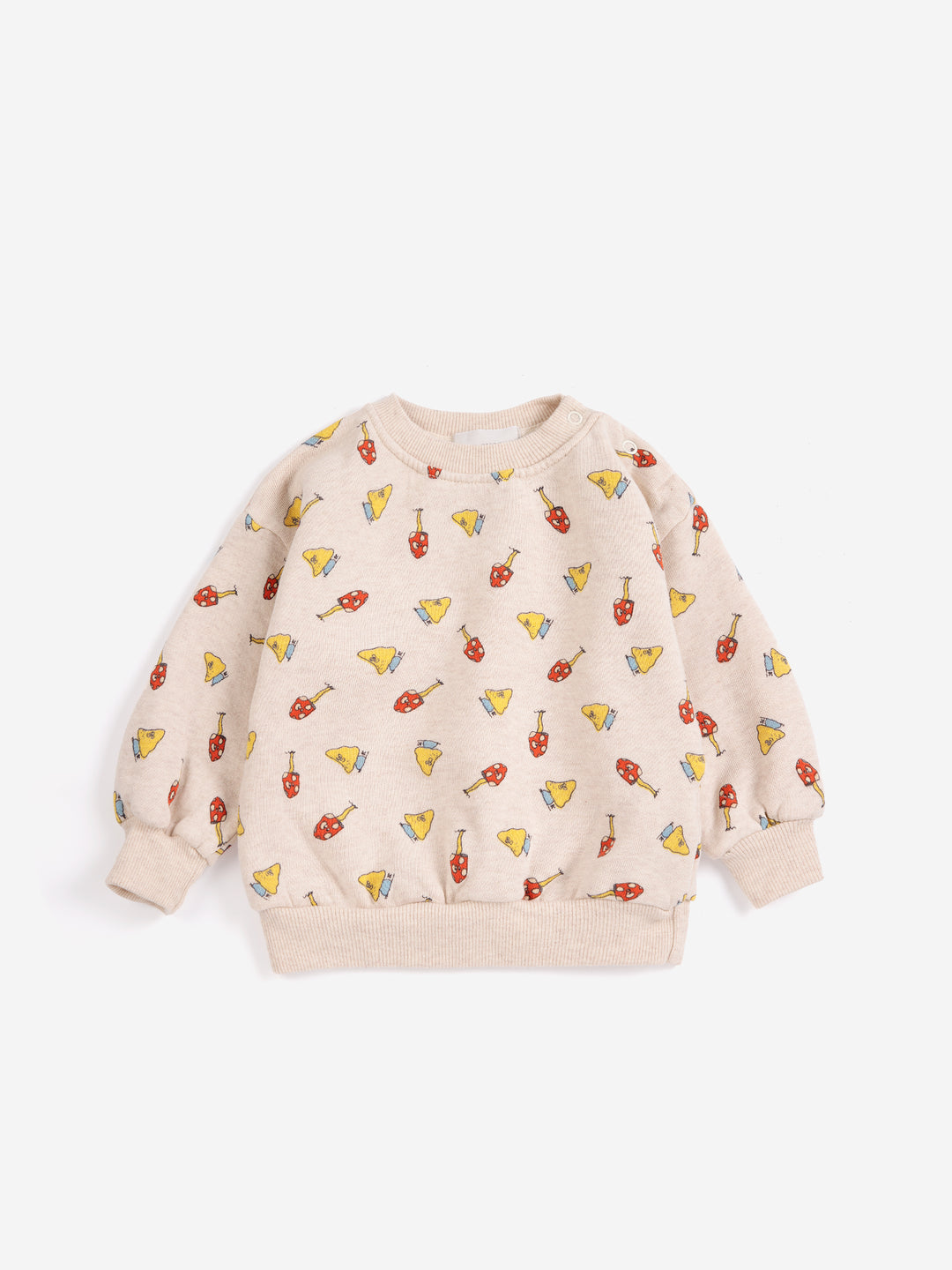 Bobo Choses - Mush Monster Duo All Over Sweatshirt Offwhite