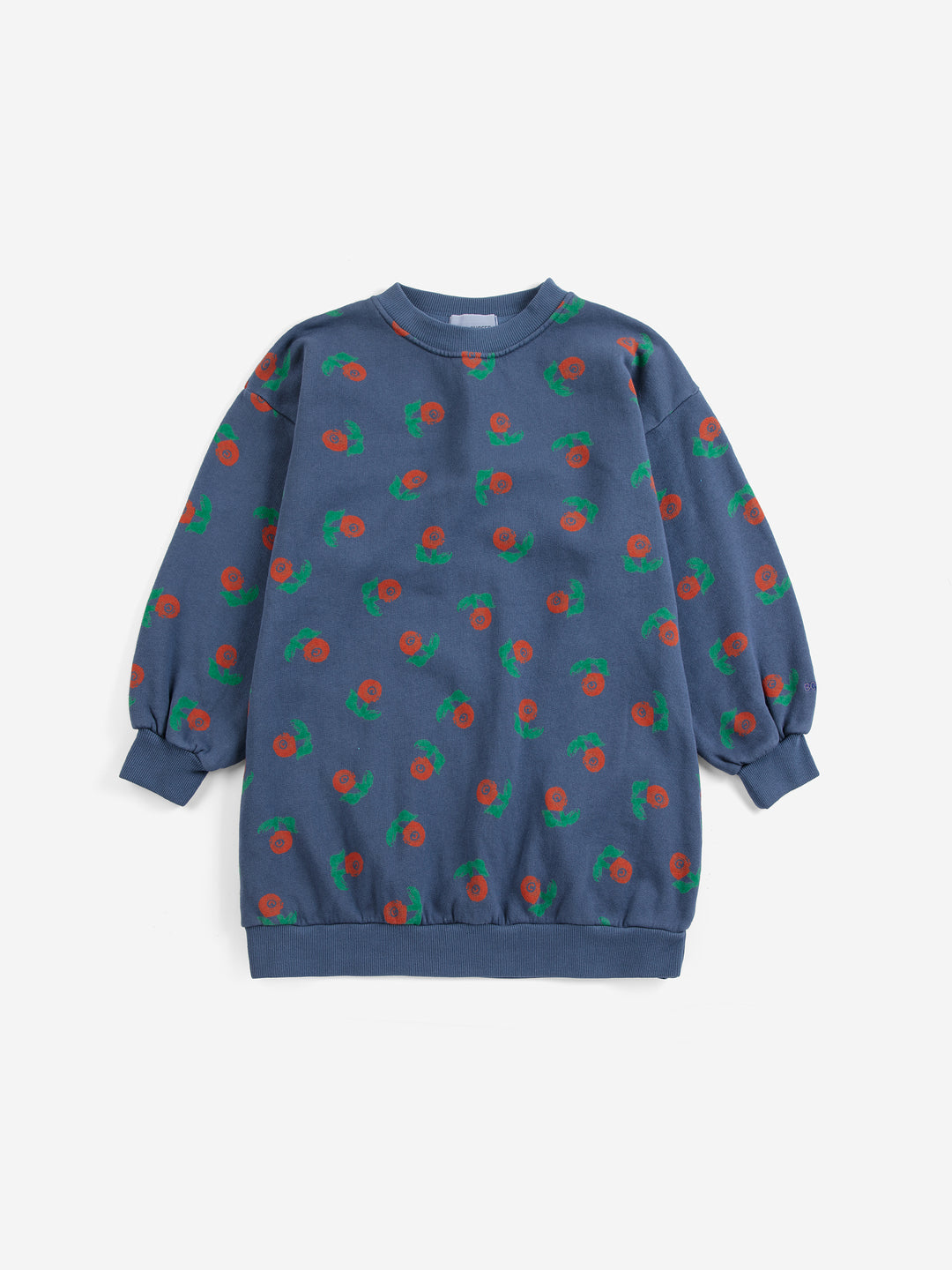 Bobo Choses - Stamp Bloom All Over Sweatshirt Dress Navy Blue