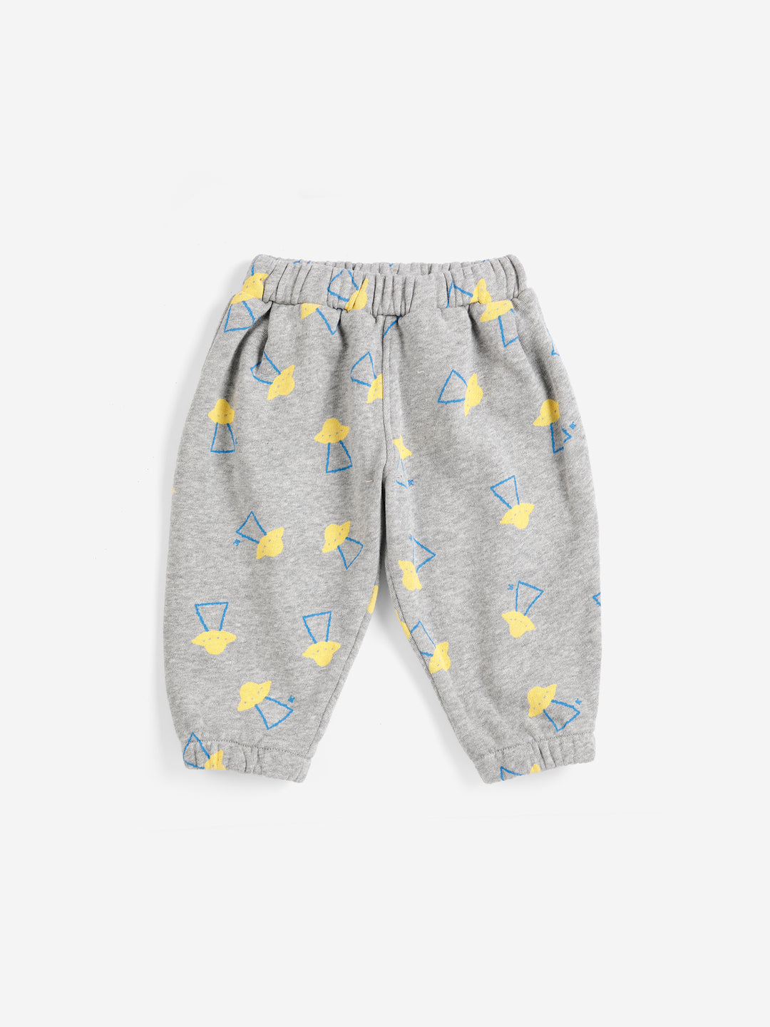 Bobo Choses Pixel Abduction joggingbroek in lichtgrijs van 100% biologisch katoen.