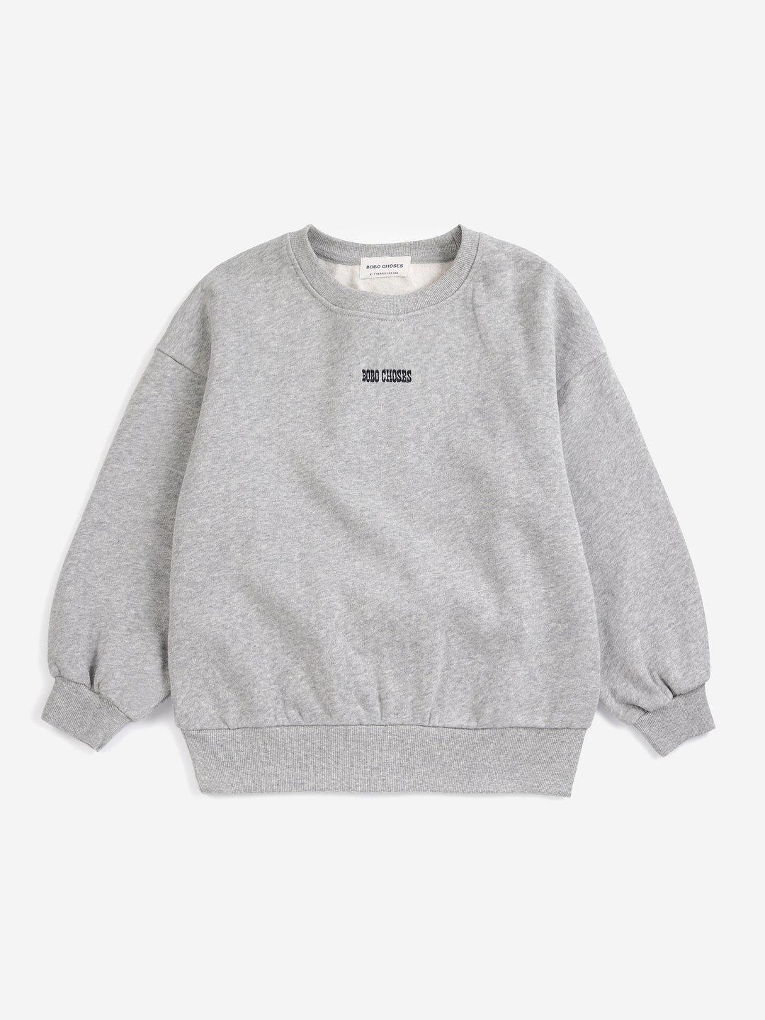Bobo Choses Mush Monster Duo sweatshirt in light heather grey van 100% biologisch katoen.