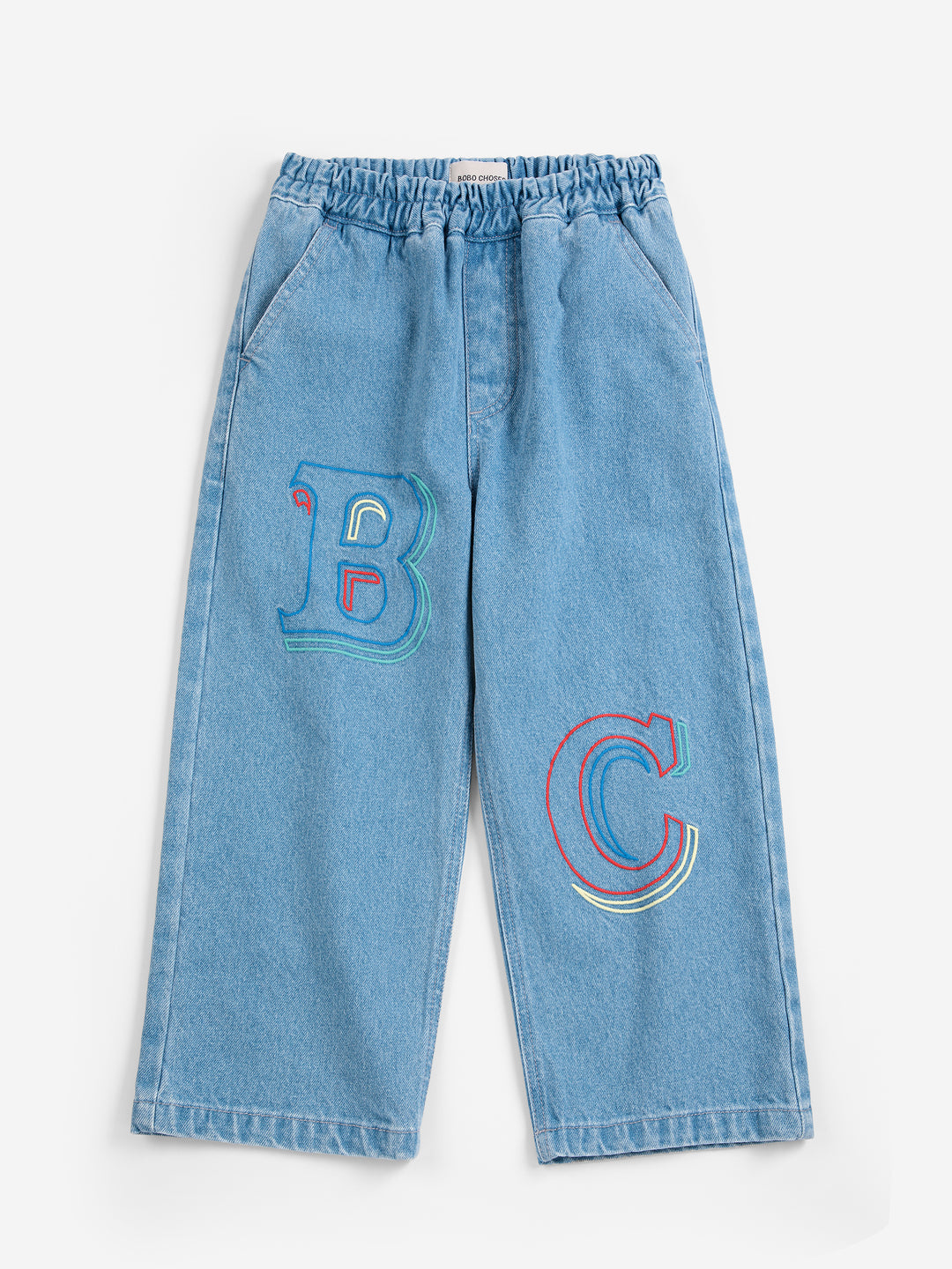 Bobo Choses - Embossed Denim Pants Blue