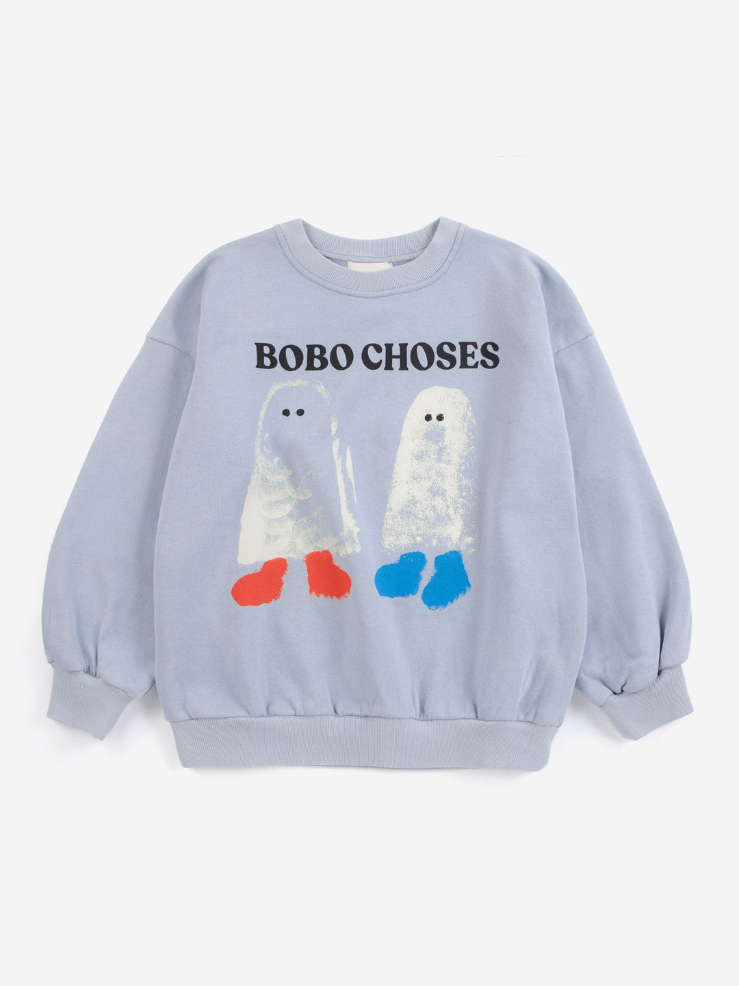 Bobo Choses Booty Ghosts sweatshirt in lichtblauw voor kinderen