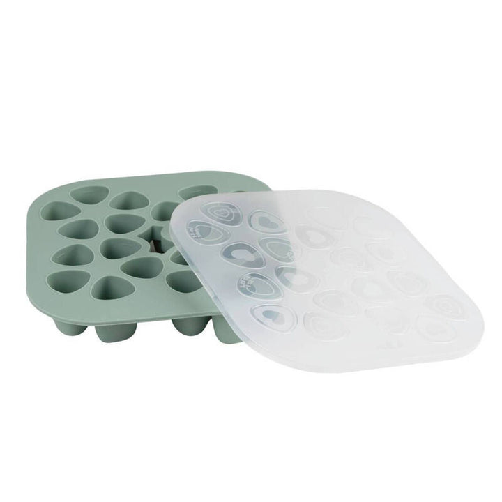 Beaba siliconen Mini Multi-Porties groen met 20 compartimenten van 35 ml