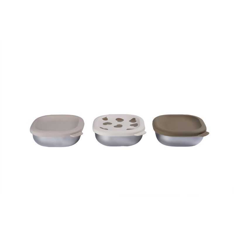 Beaba - RVS Snackdoosje Multi-Use (3pack) | BigLove