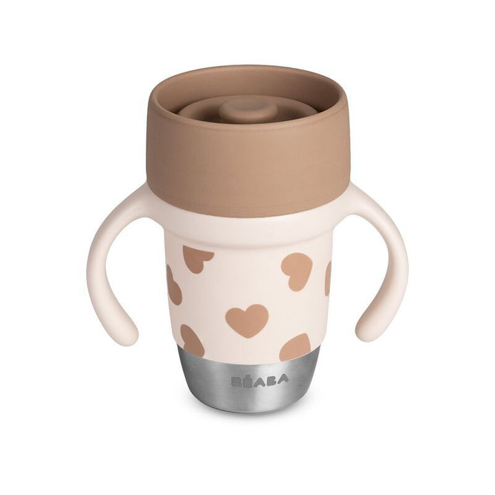 Beaba RVS Click & Drink leerbeker BigLove met 360° drinksysteem