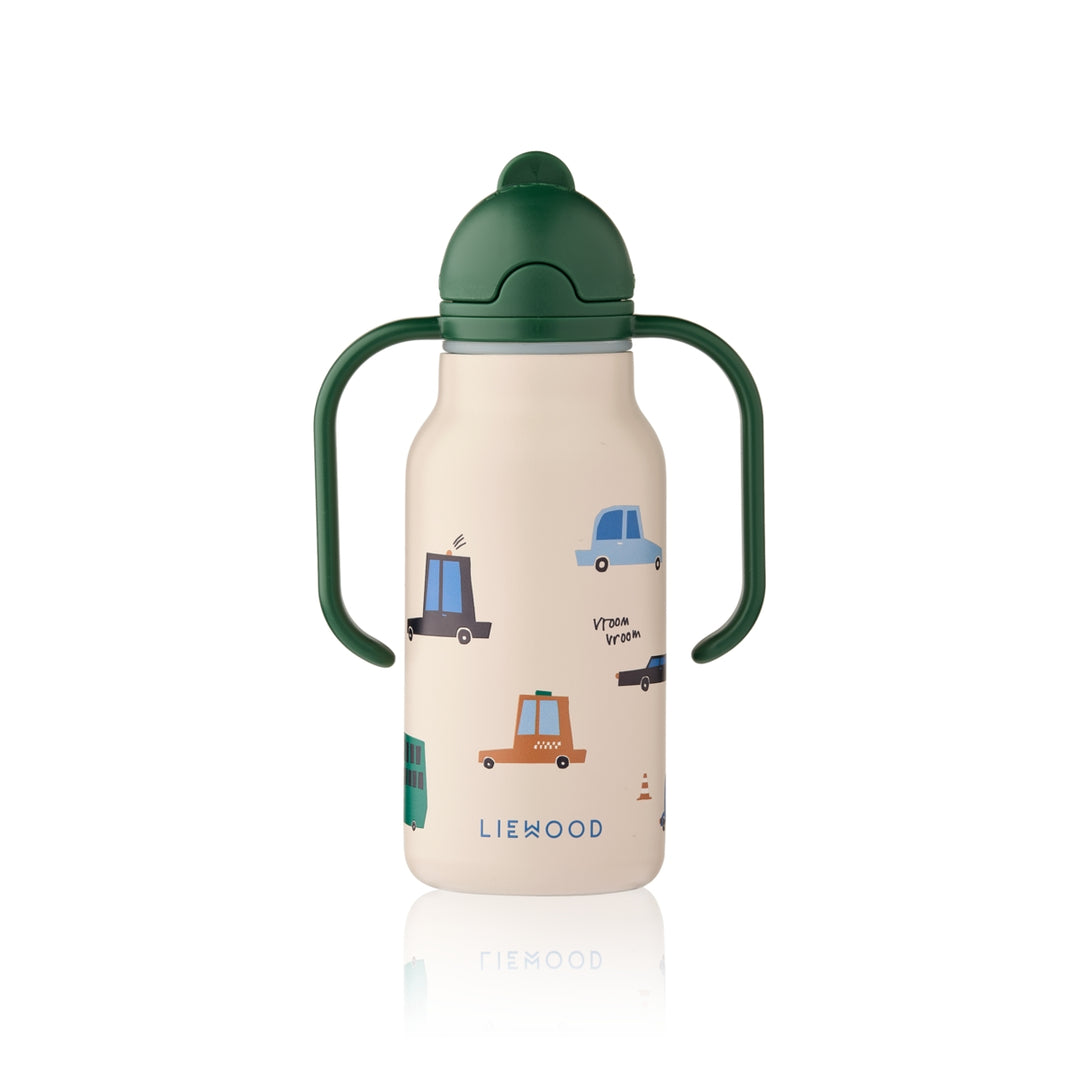 Liewood Kimmie geïsoleerde waterfles 250 ml Cars Sandy met rietje