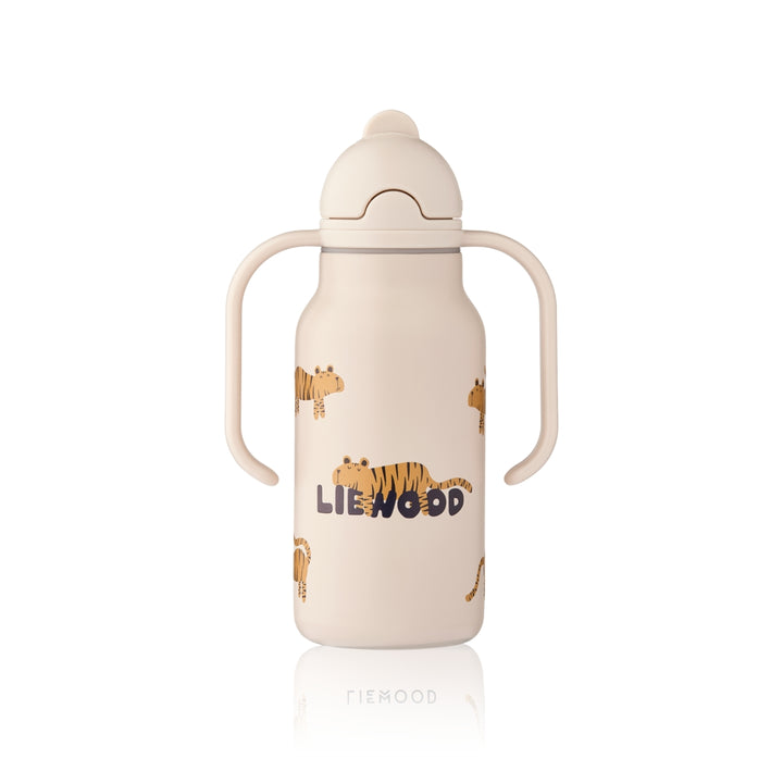 Liewood Kimmie geïsoleerde waterfles 250 ml Tiger Sandy met rietje