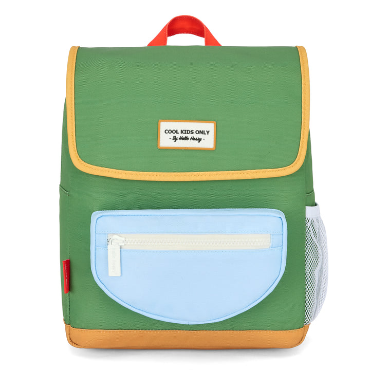 Hello Hossy Mini Green Lake rugzak van gerecycled polyester voor kinderen van 2 tot 5 jaar.
