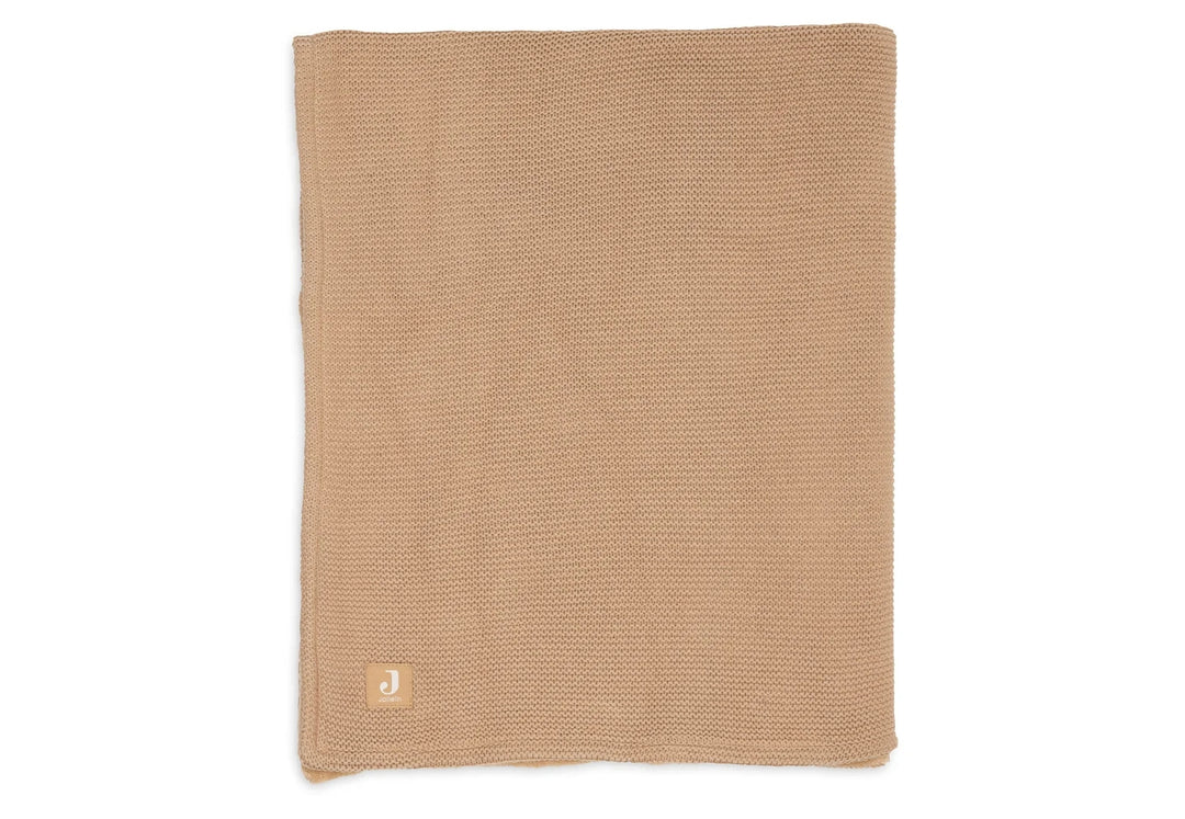 Jollein - Deken Wieg 75x100cm Basic Knit Hazel/Fleece