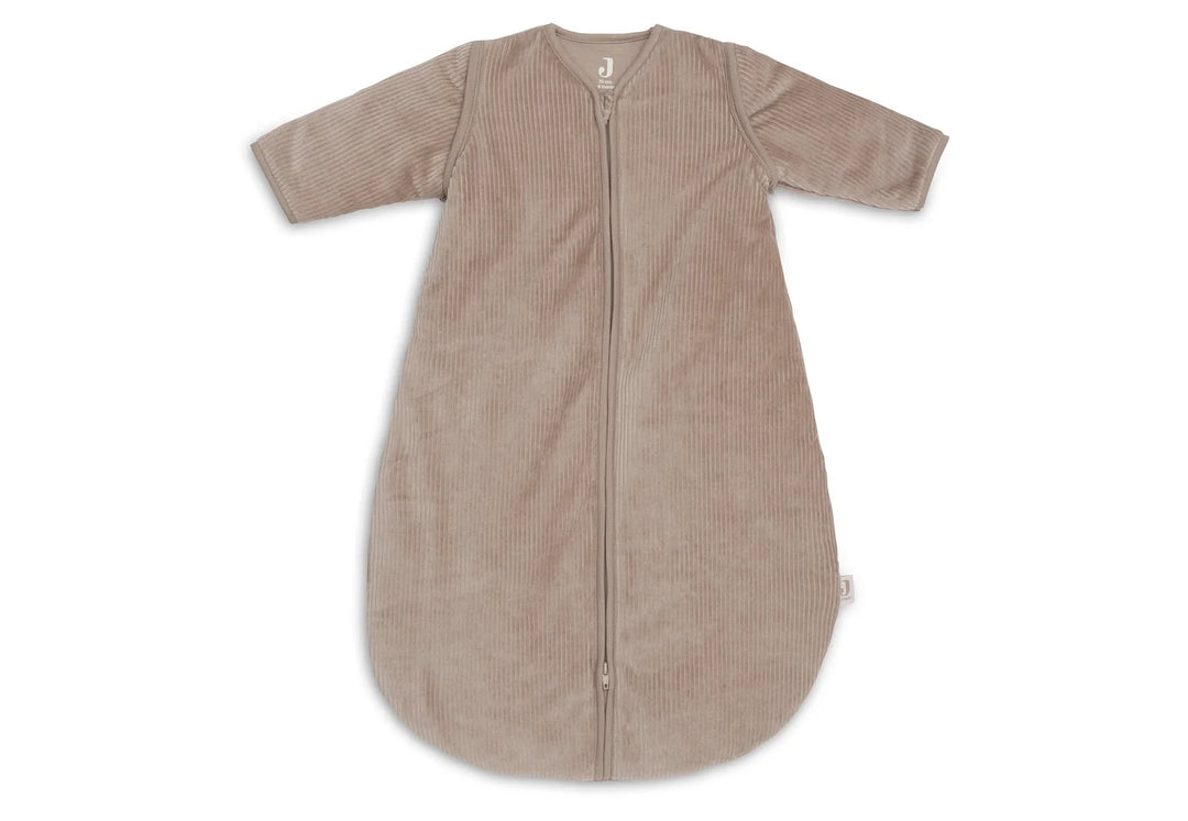 Jollein - Slaapzak Afritsbare Mouw 110cm Rib Milky Coffee