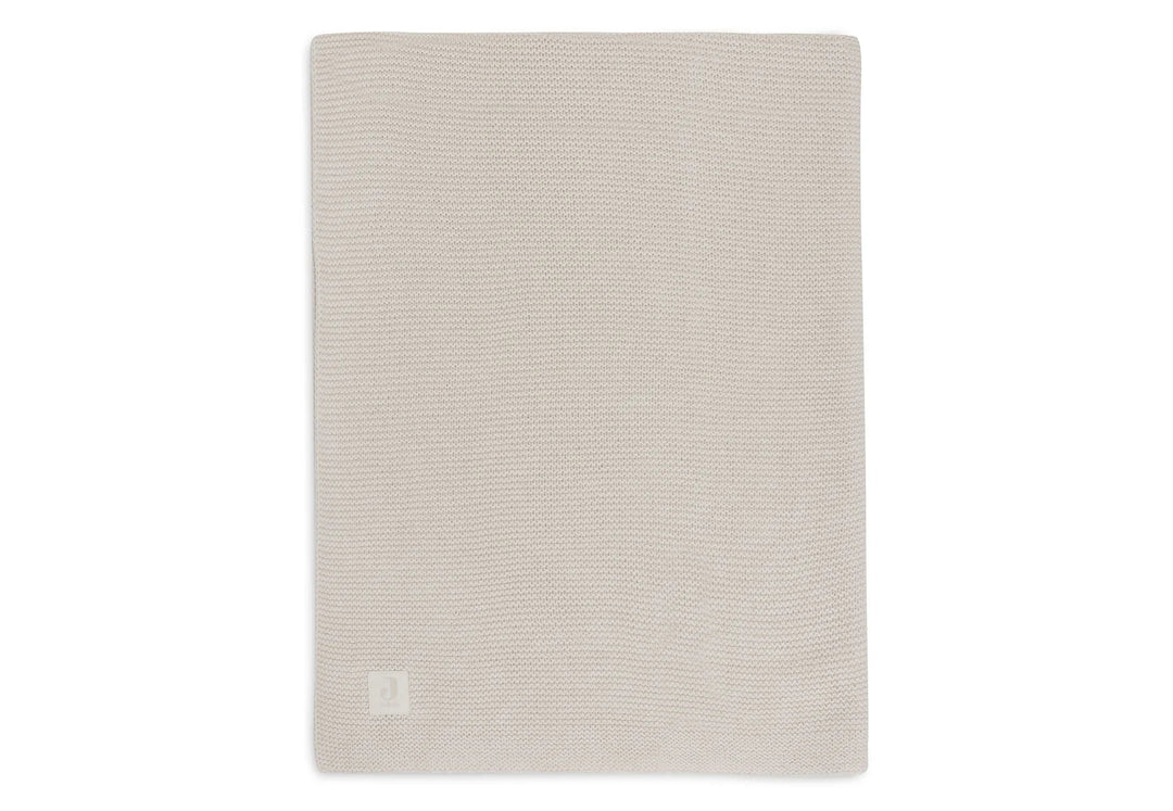 Jollein - Deken Wieg 75x100cm Basic Knit Oatmeal
