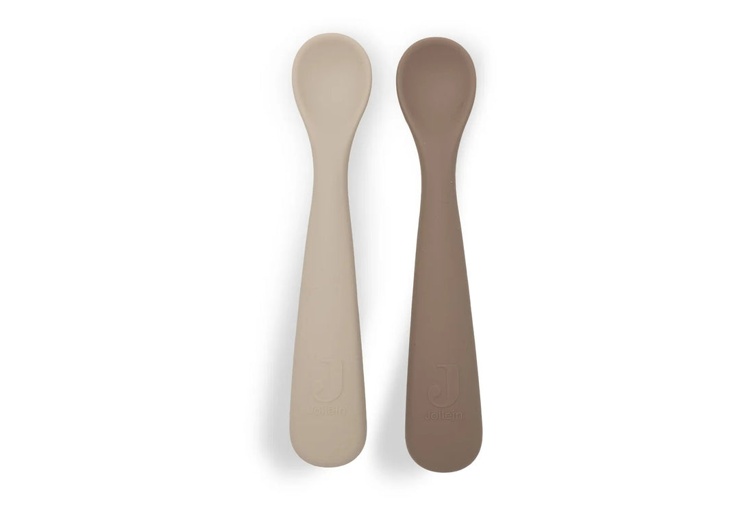 Jollein - Siliconen Lepel Natural Shades (2-Pack)