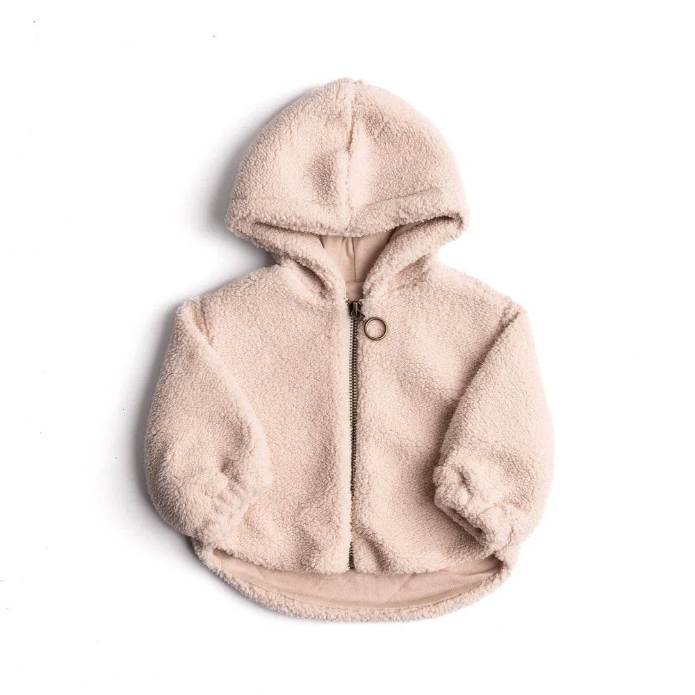 Bamboom - Jasje Teddy met Capuchon | Whisper Pink