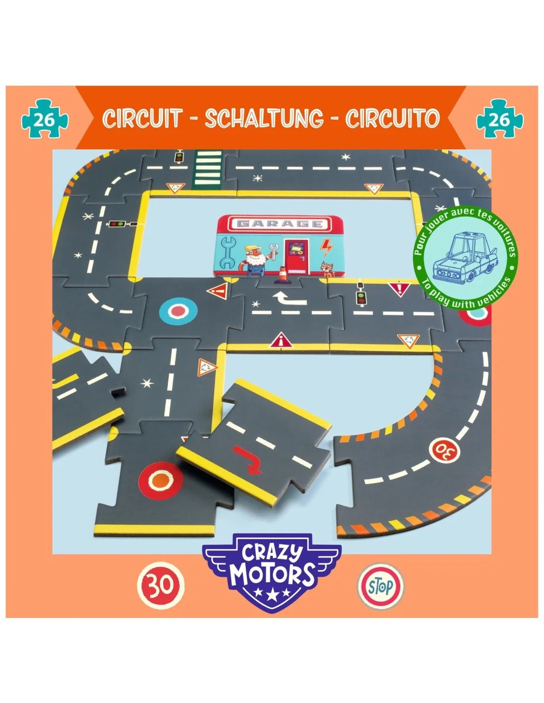 Djeco - Circuitpuzzel | 26 stuks