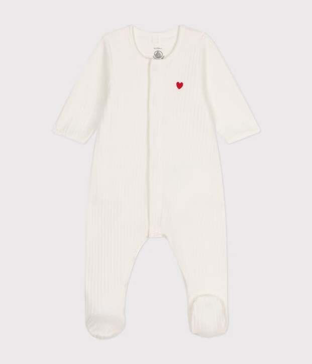Petit Bateau - Pyjama met Voetjes Marshmallow Hartje