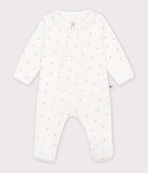 Petit Bateau - Pyjama met Voetjes Marshmallow/Multicolor Kraag