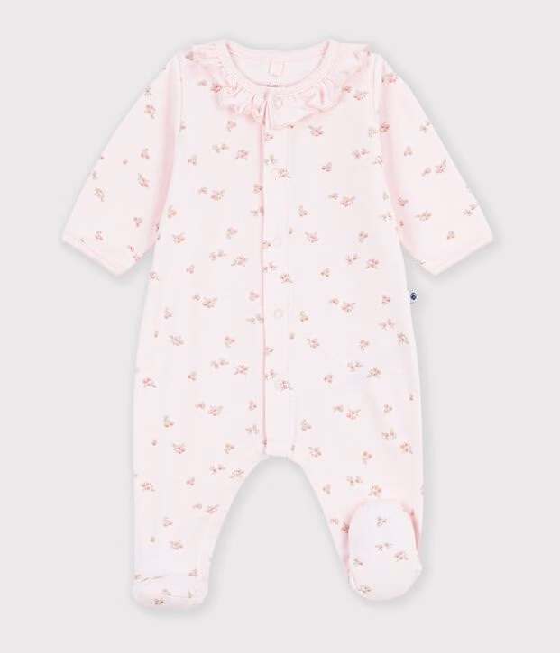 Petit Bateau - Pyjama met Voetjes Barely/Multicolor