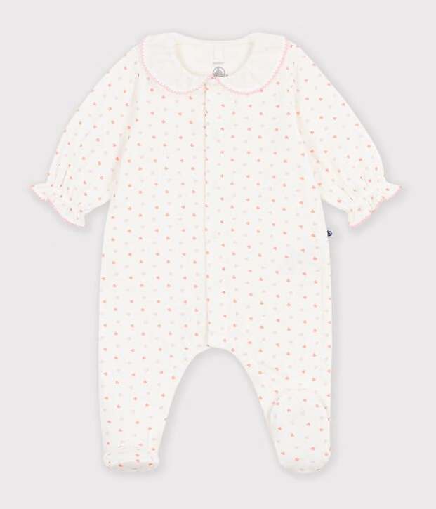 Petit Bateau - Pyjama met Voetjes Marshmallow/Multicolor Tubic