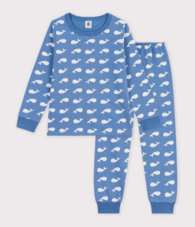 Petit Bateau - Pyjama 2-delig Outremer/Marshmallow