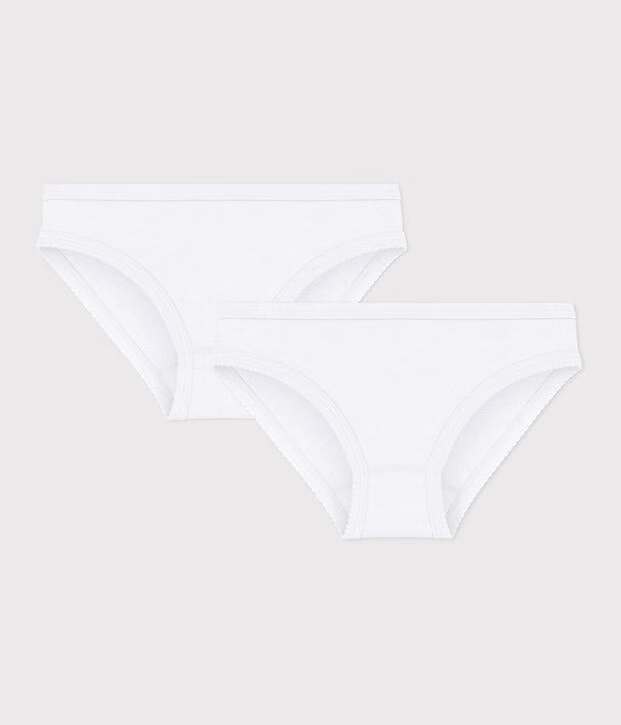 Petit Bateau - Slip Effen Wit (2pack)