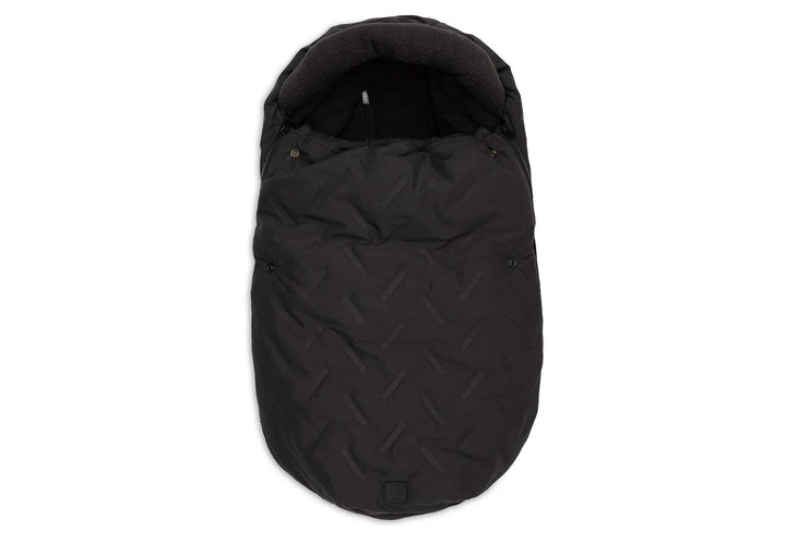 Jollein - Voetenzak Groep 0+ 3/5-punts Gordel Embossed | Nearly Black