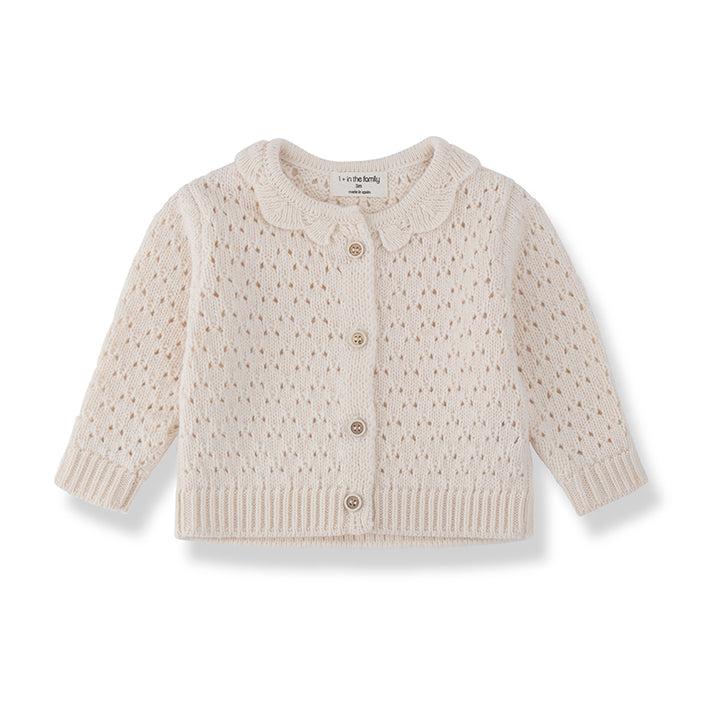 1+ In The Family - Cardigan Nimes Ecru