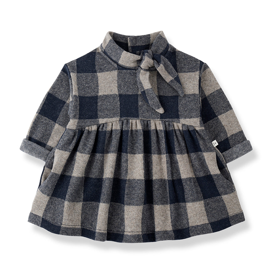 1+ In The Family - Jurk Lange Mouw Perugia Blue