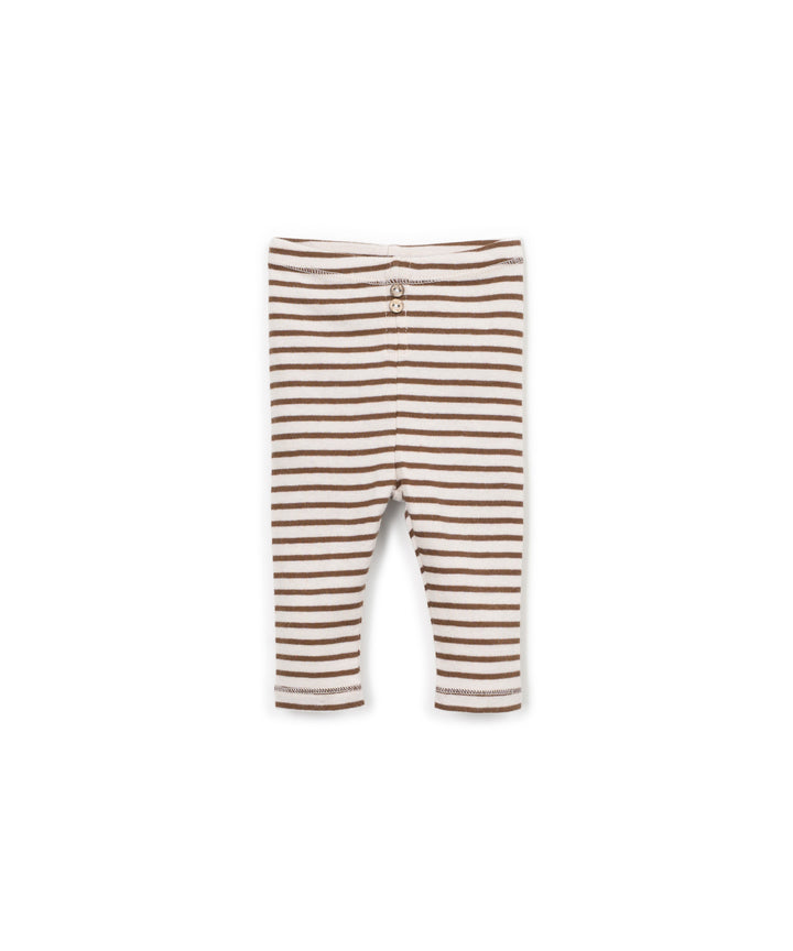Play Up - Striped Rib Leggings Tufting Baby