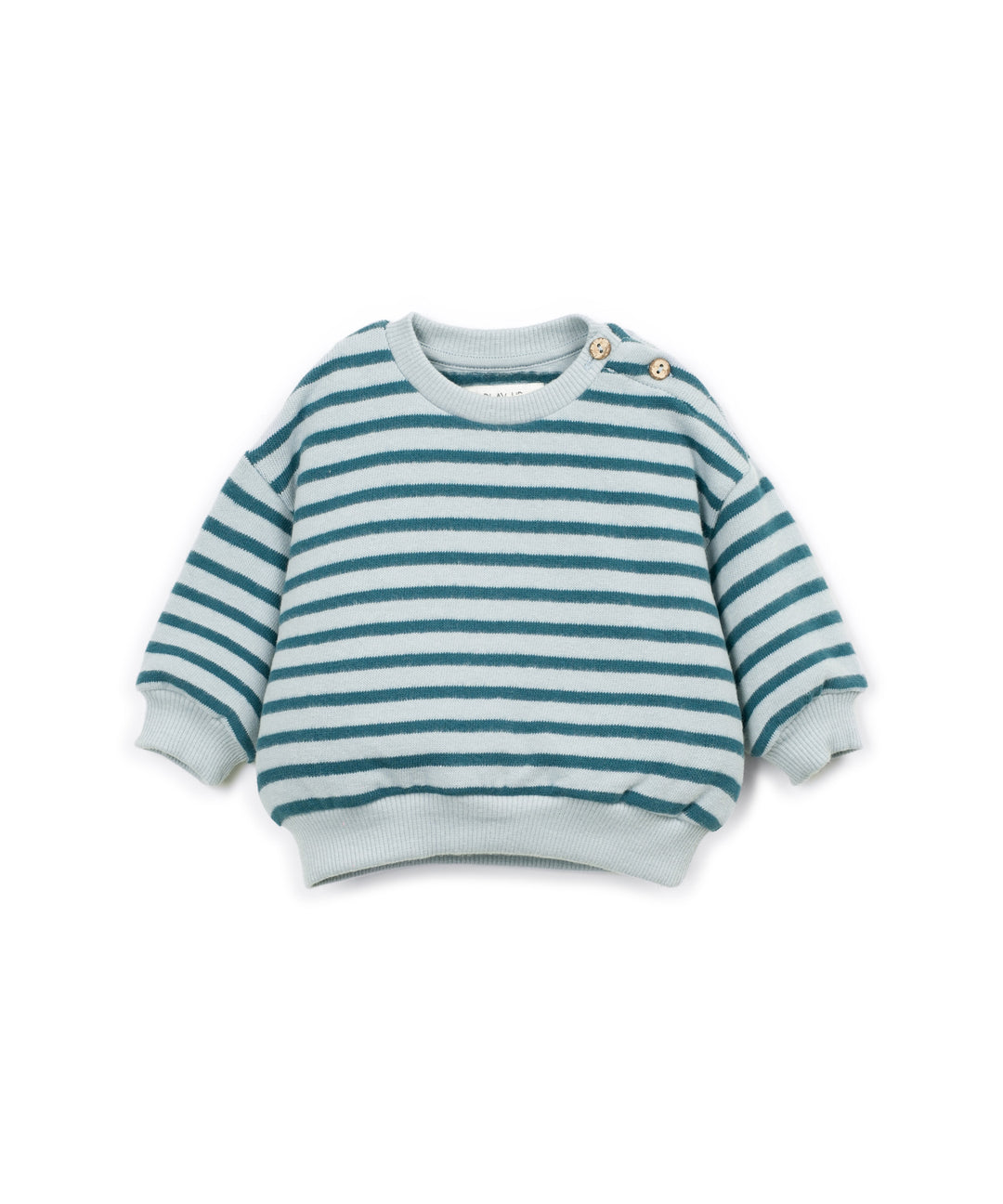 Play Up - Striped Jersey Sweater Cyanotype