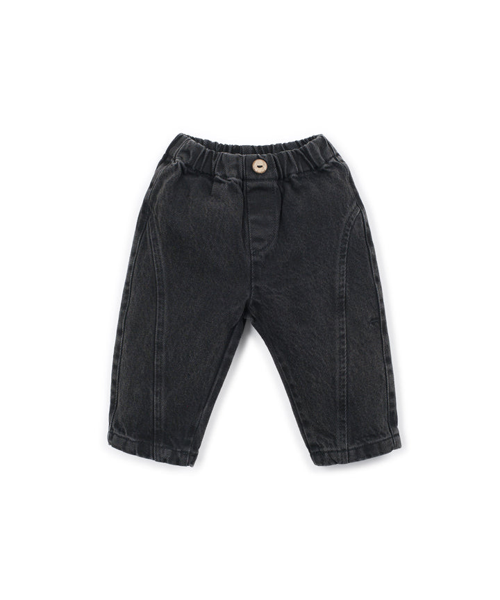 Play Up - Denim Trousers Black Denim