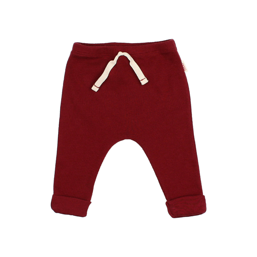 Buho - Baby Soft Rib Legging Pomegranate