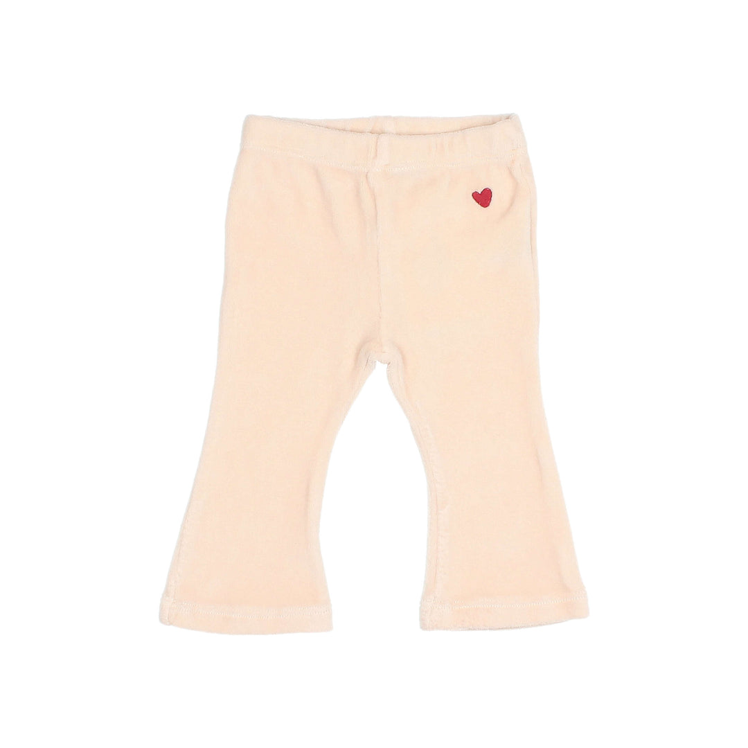 Buho - Baby Velvet Legging Flare Cream Pink