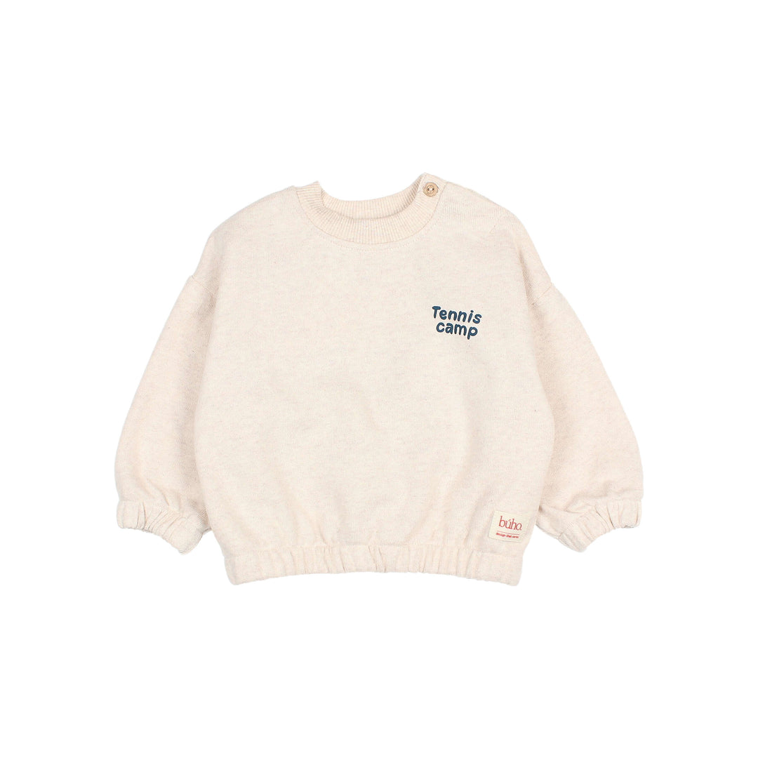 Buho - Baby Tennis Sweatshirt Ecru Melange