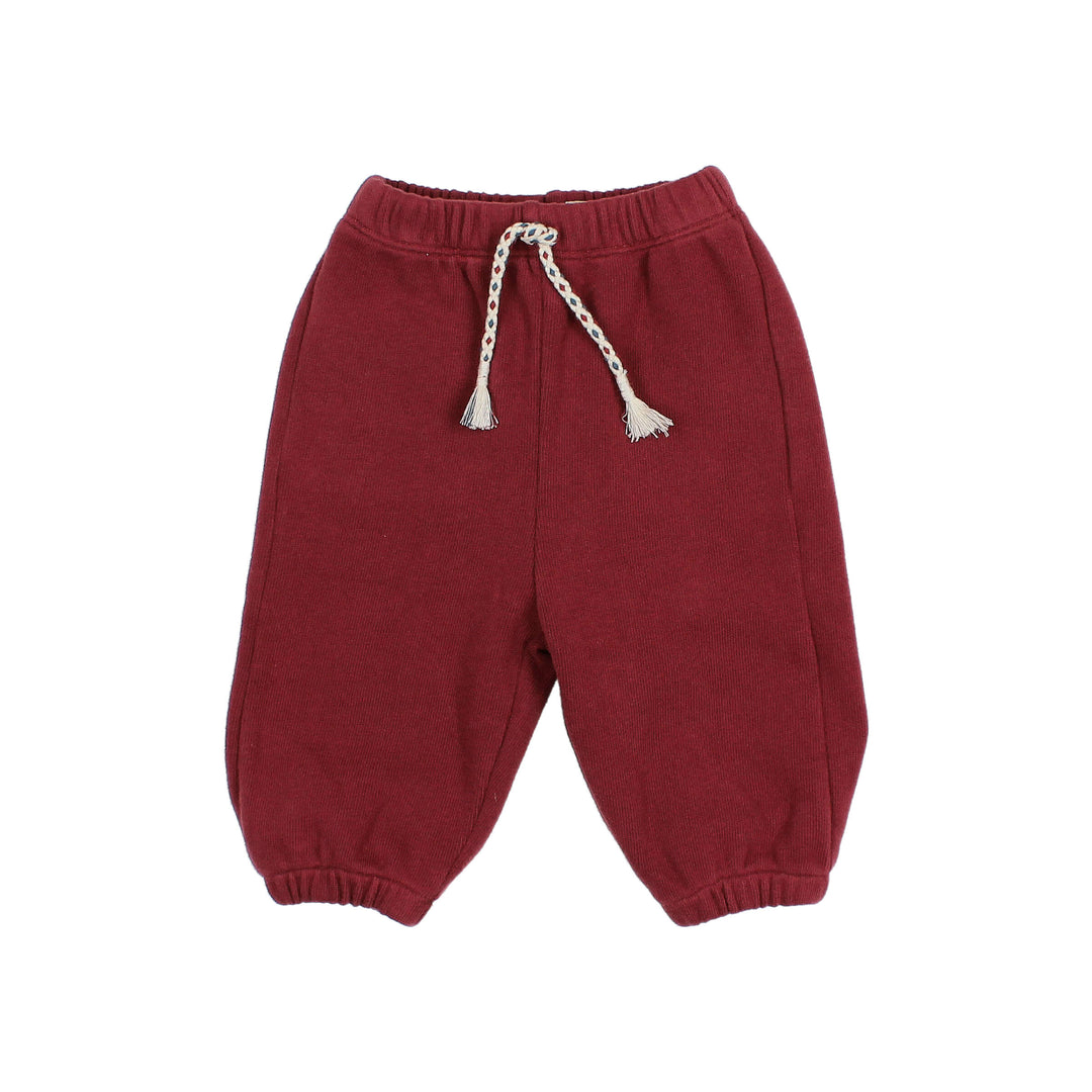 Buho - Baby Soft Fleece Jogger Pomegranate