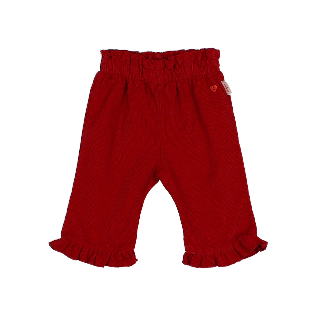 Buho - Baby Soft Velour Pants Cherry