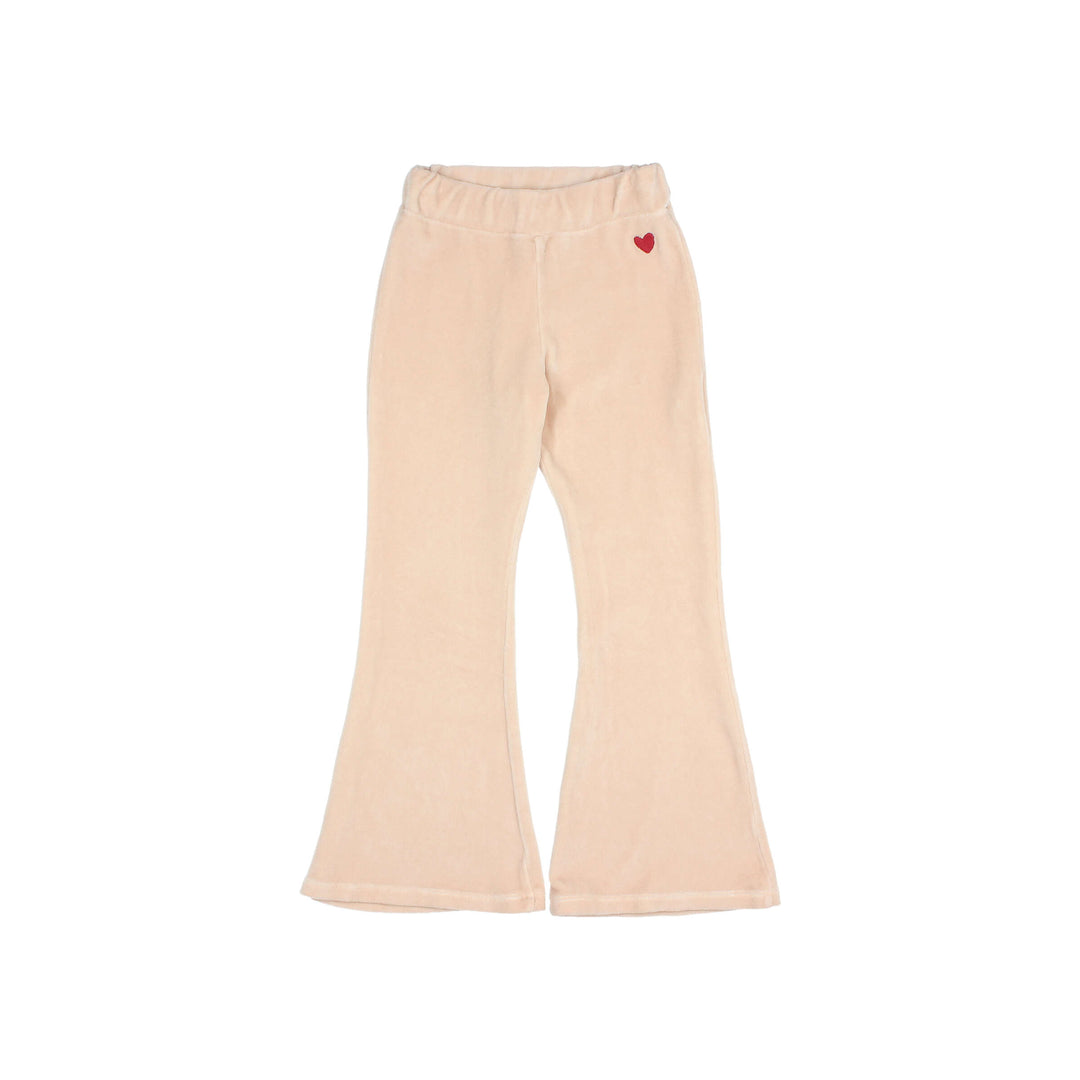 Buho - Velvet Legging Flare Cream Pink