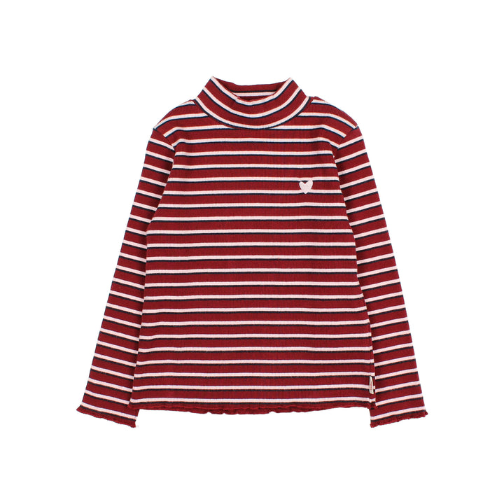 Buho - Fancy Stripes T-Shirt Pomegranate