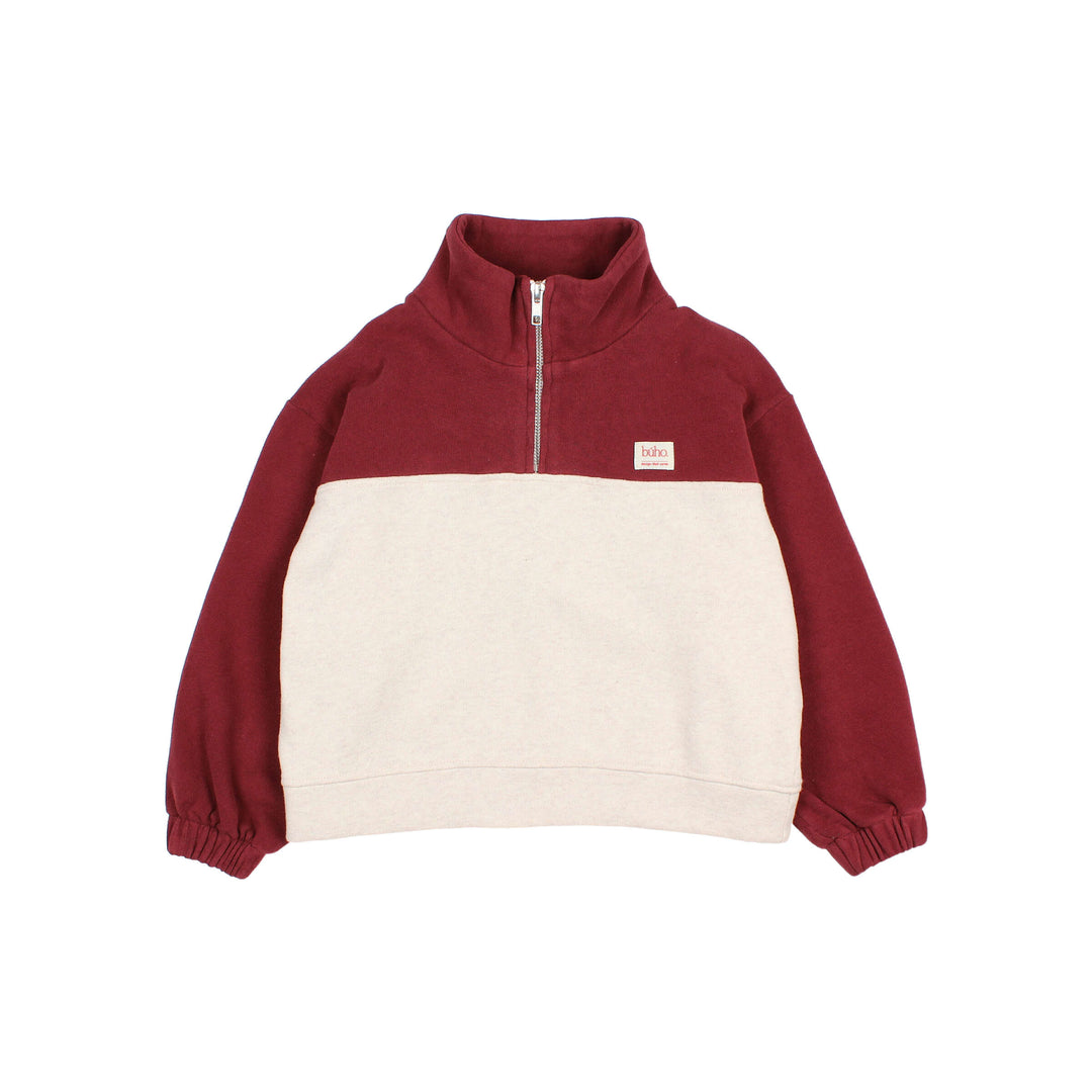 Buho - Soft Zip Sweatshirt Pomegranate