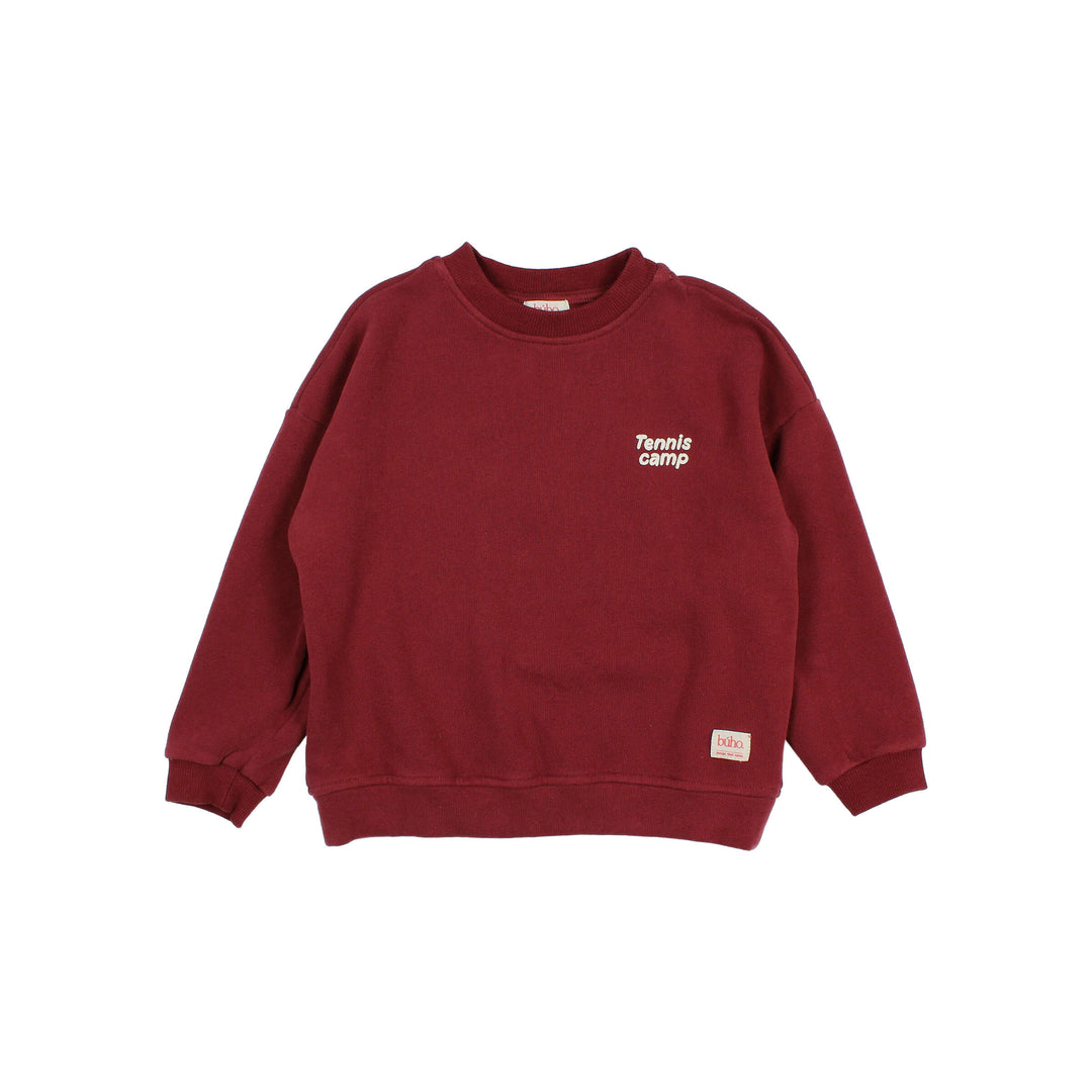 Buho - Tennis Sweatshirt Pomegranate