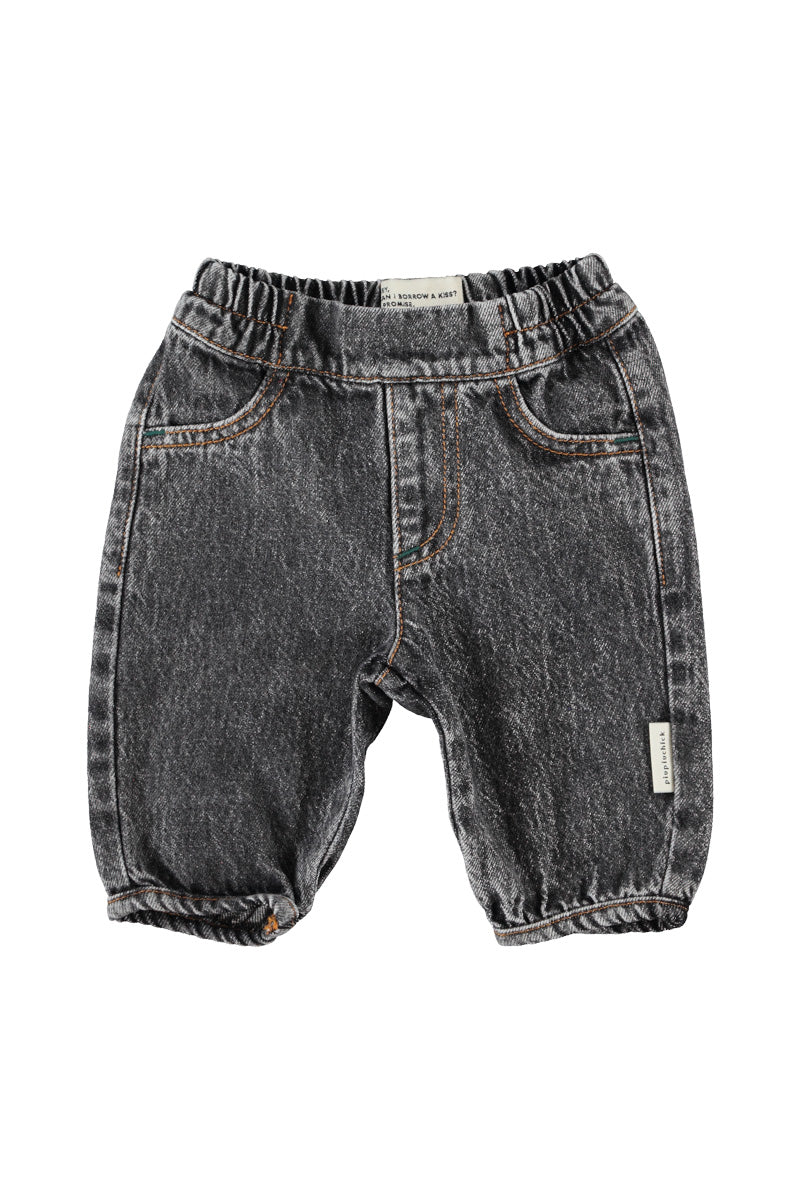 Piupiuchick - Broek Washed Black Denim