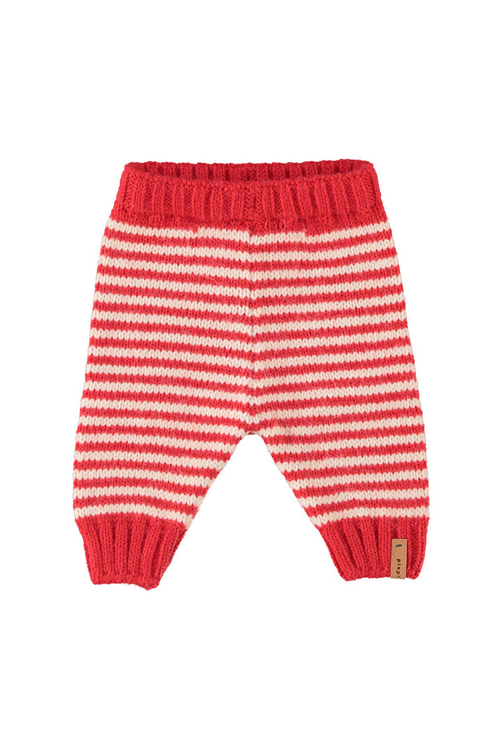 Piupiuchick - Legging Ecru & Red Stripes