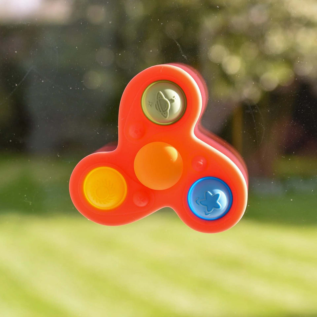 Tickit - Jumbo Spinner SiliSoft | Regenboog